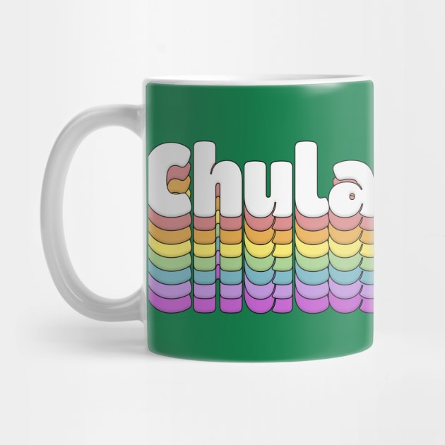 Chula Vista, CA \/\/\/\ Retro Typography Design T-Shirt by DankFutura